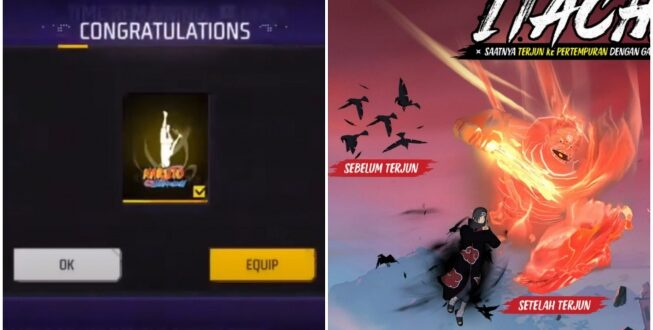 Kode Redeem FF Spesial Hari Ini, Dapetin Skin Naga Keren dan Skydive Itachi!