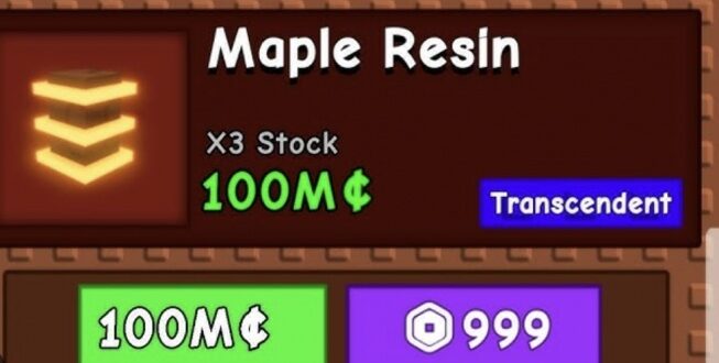 Cara Mudah Panen Maple Resin di Grow a Garden Roblox